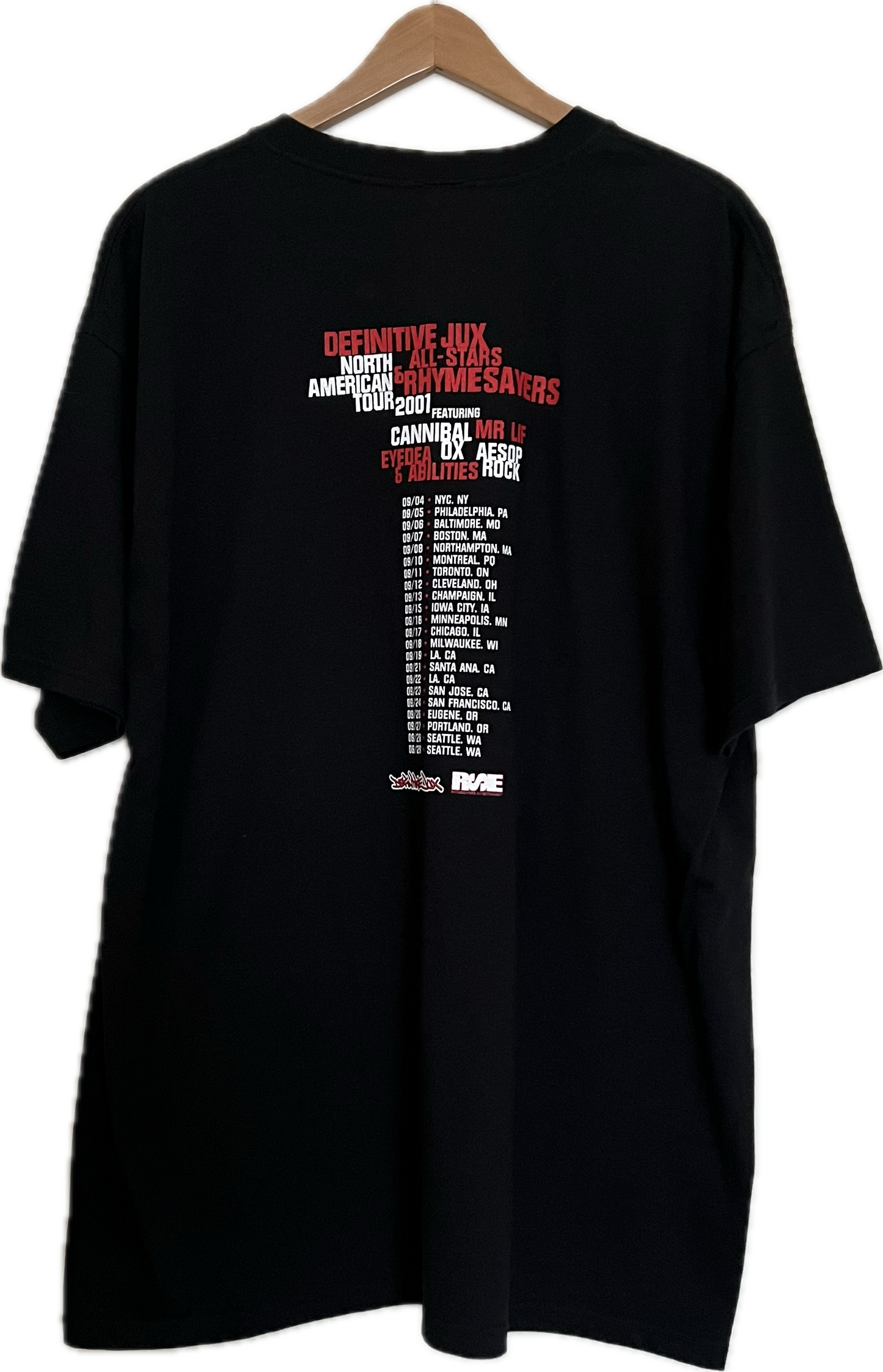 Who Killed the Robots Tour Shirt back