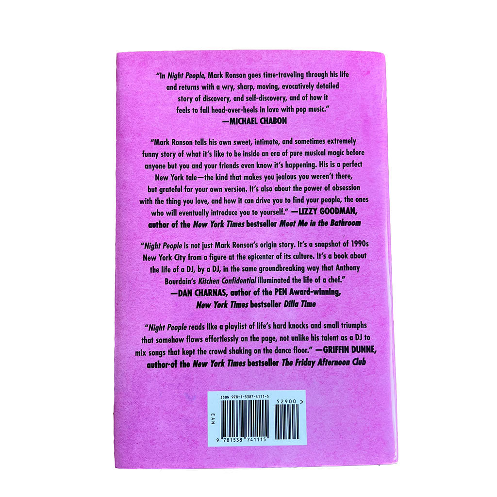 Mark Ronson - Night People: How to be a DJ in 90's New York City, Hardcover