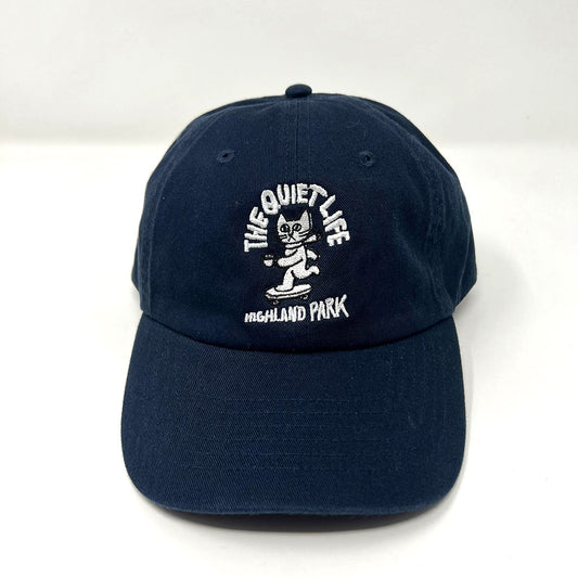 The Quiet Life - Skating Cat Dad Hat, Navy