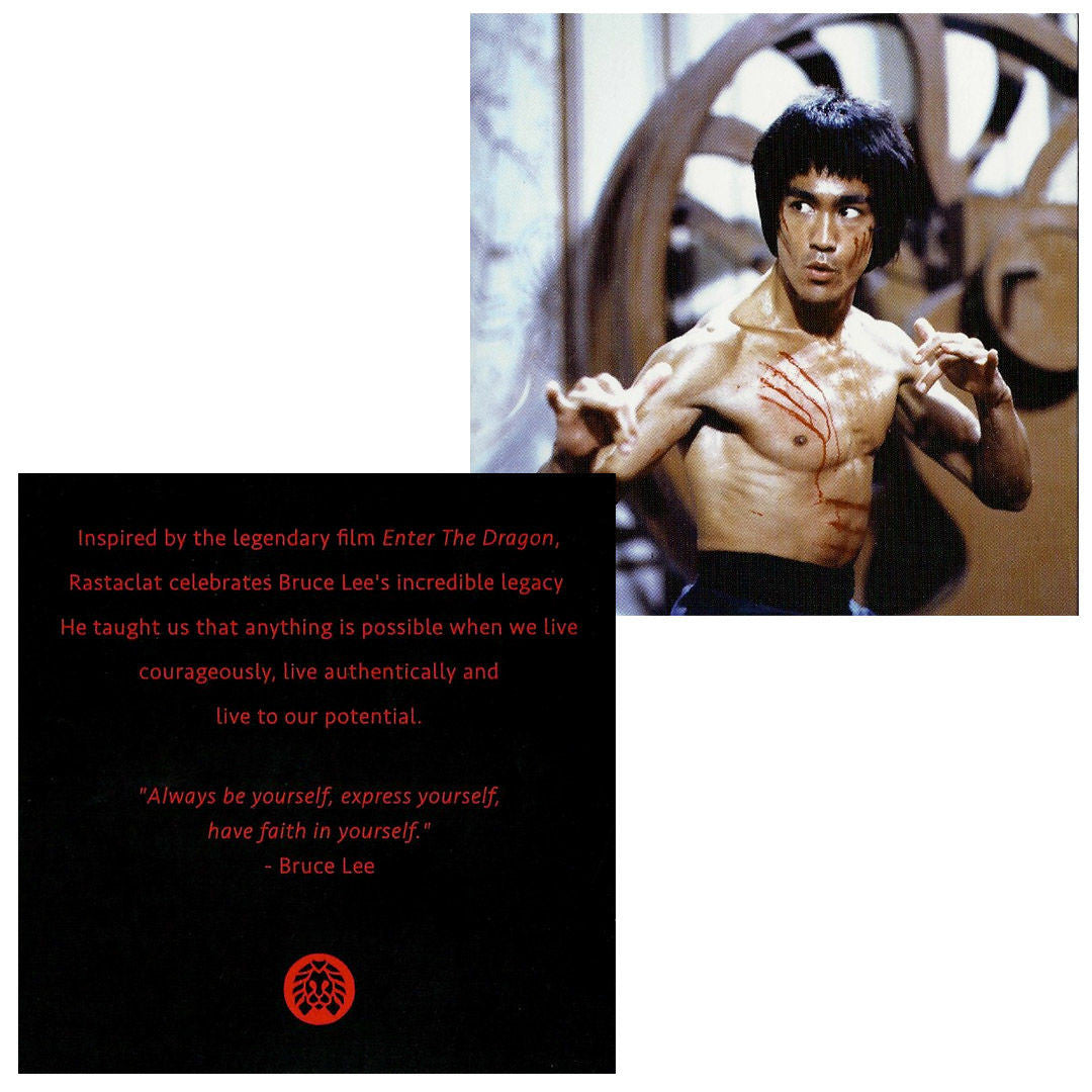 Rastaclat x Bait Bruce Lee Dragon Shoelace Bracelet, Red/Black - The Giant Peach