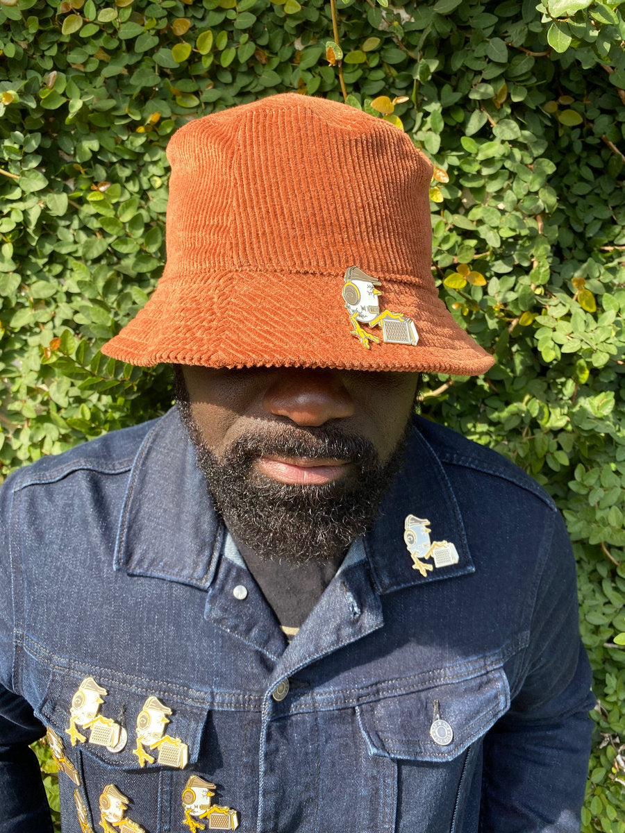 DJ Chicken George - Chicken Scratch Pin + Patch Bundle