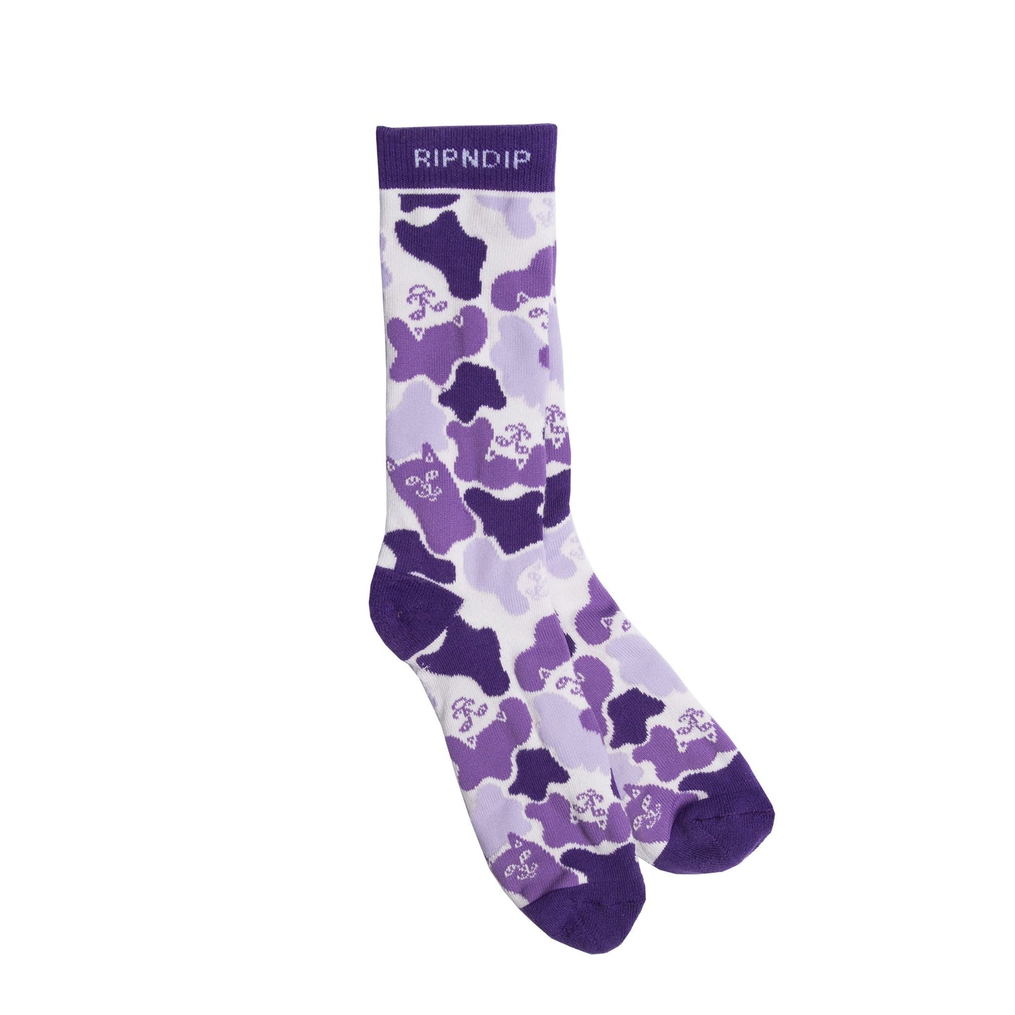 RIPNDIP - Invisible Socks, Purple Camo - The Giant Peach