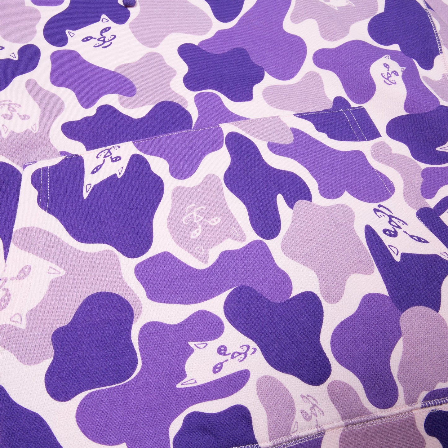 RIPNDIP - Nermal Camo Pullover Men's Hoodie, Purple - The Giant Peach