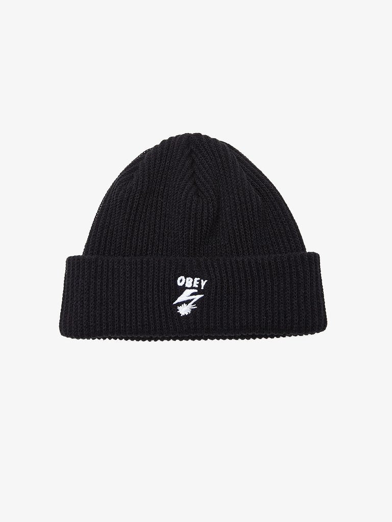 OBEY - Bad Brains Bolt Beanie, Black - The Giant Peach