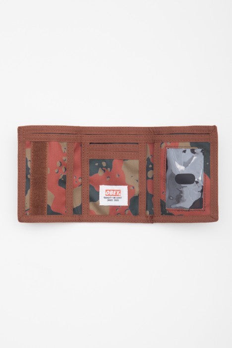 OBEY - Quality Dissent Trifold Wallet, Desert Blotch Camo - The Giant Peach