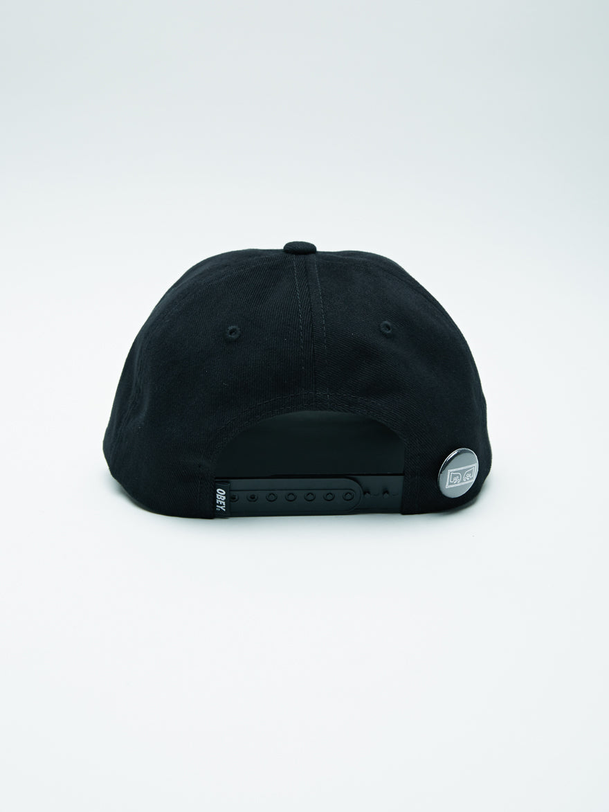 OBEY - Cutty 6 Panel Men's Snapback, Black - The Giant Peach