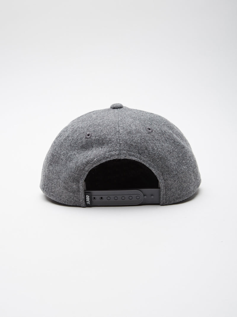 OBEY - Kilson Men's 6 Panel, Heather Grey - The Giant Peach