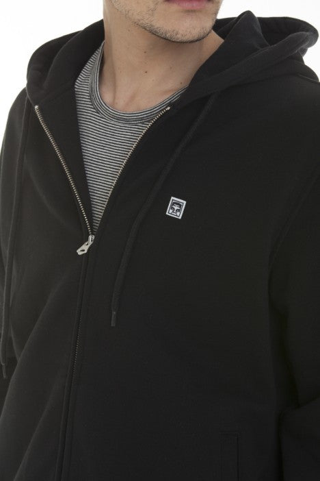 OBEY - Eighty Nine Men's Zip Hoodie, Black - The Giant Peach