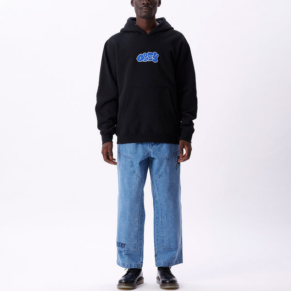 OBEY - Scribbles Extra Heavy Pullover Men's Hoodie, Black