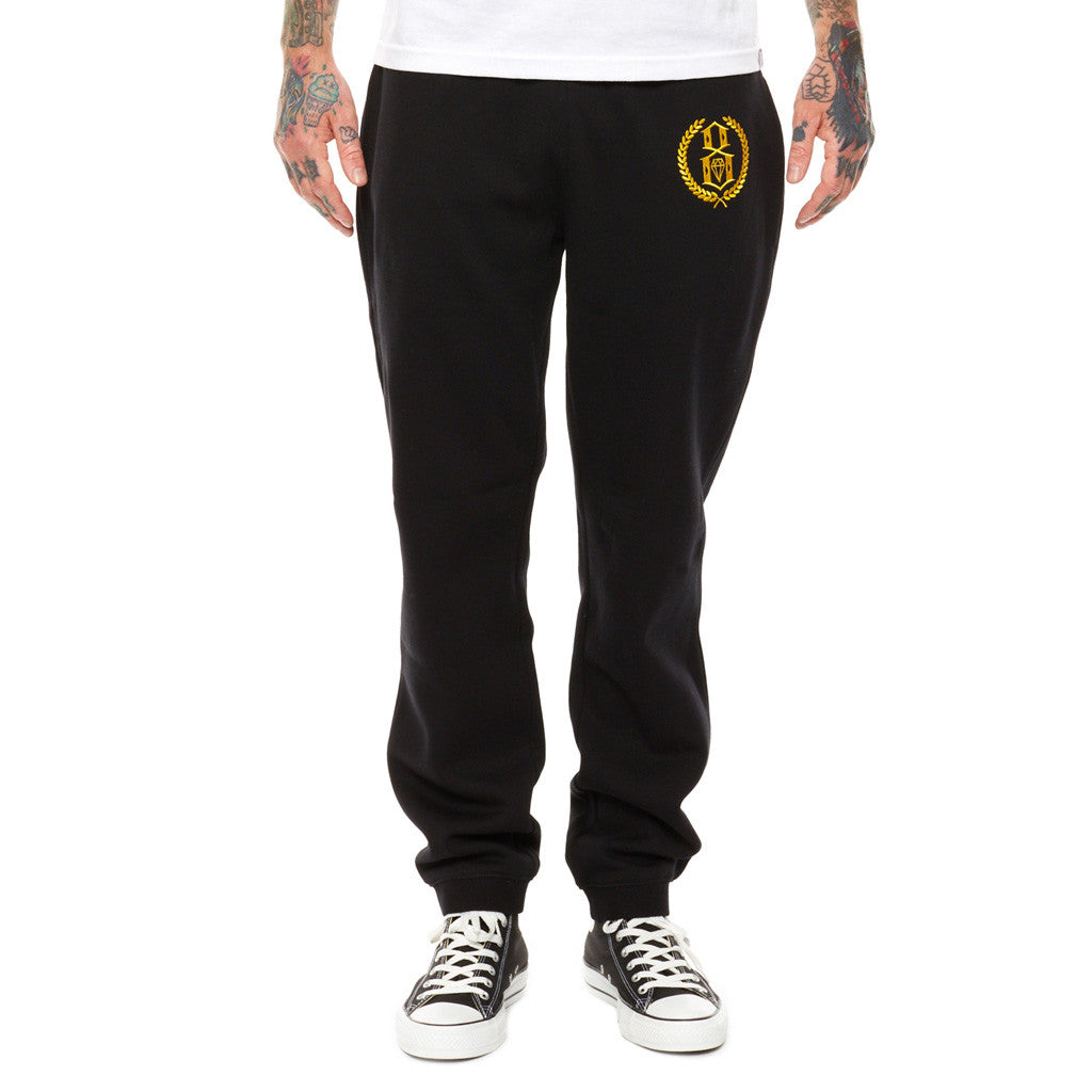 REBEL8 - Laurels Men's Sweatpants, Black - The Giant Peach