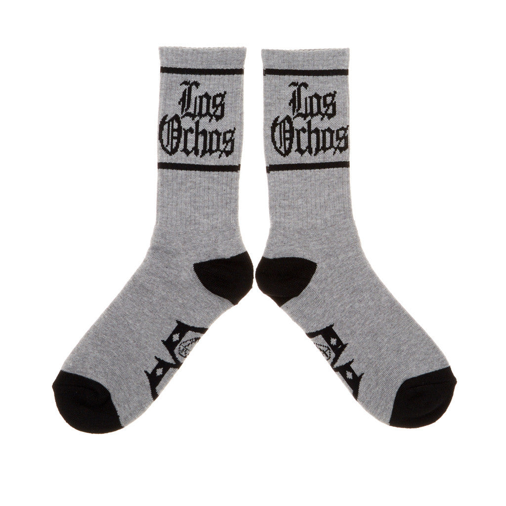 REBEL8 - Los Ochos Socks, Grey - The Giant Peach