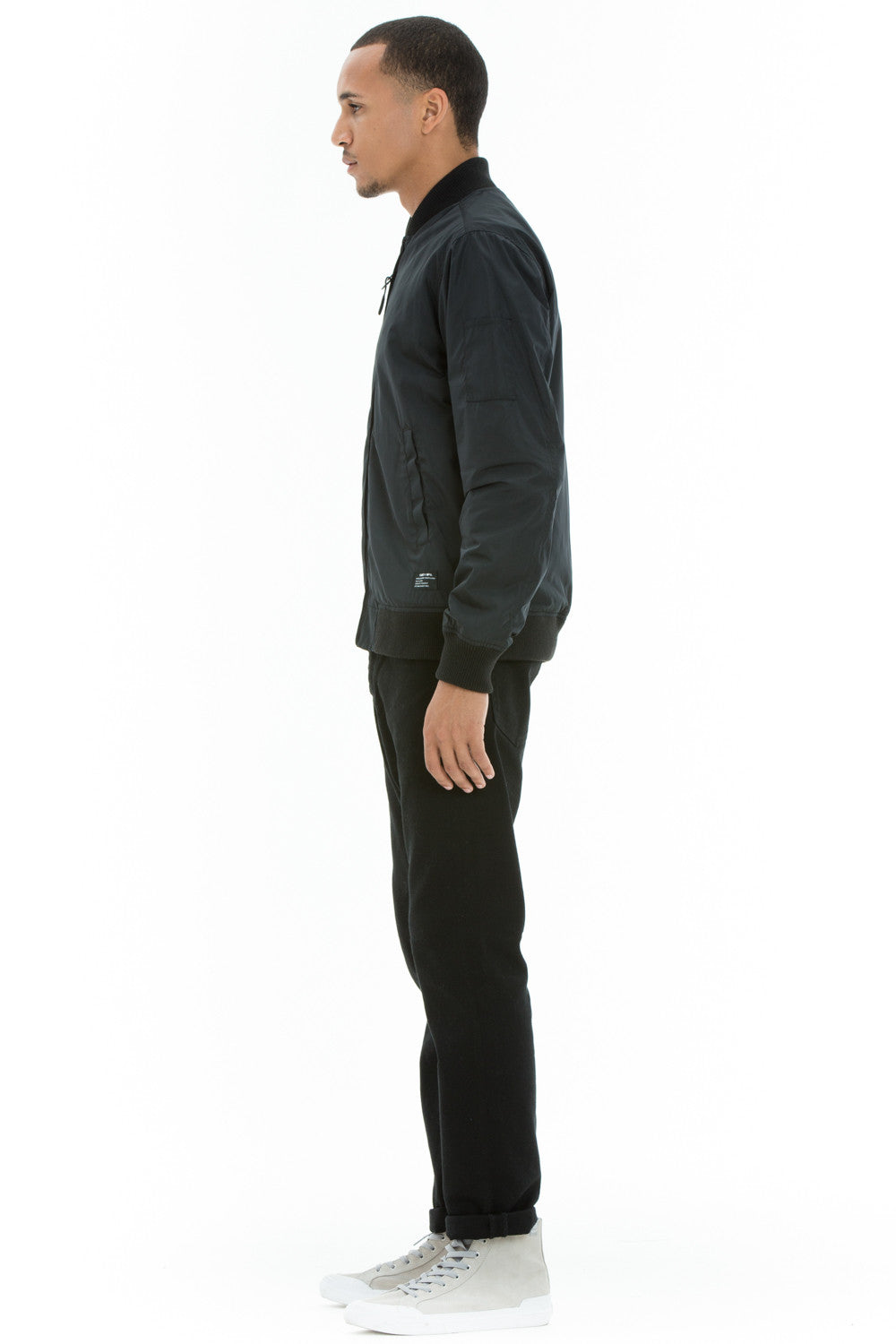 OBEY - Eightball Men's Bomber Jacket, Black - The Giant Peach