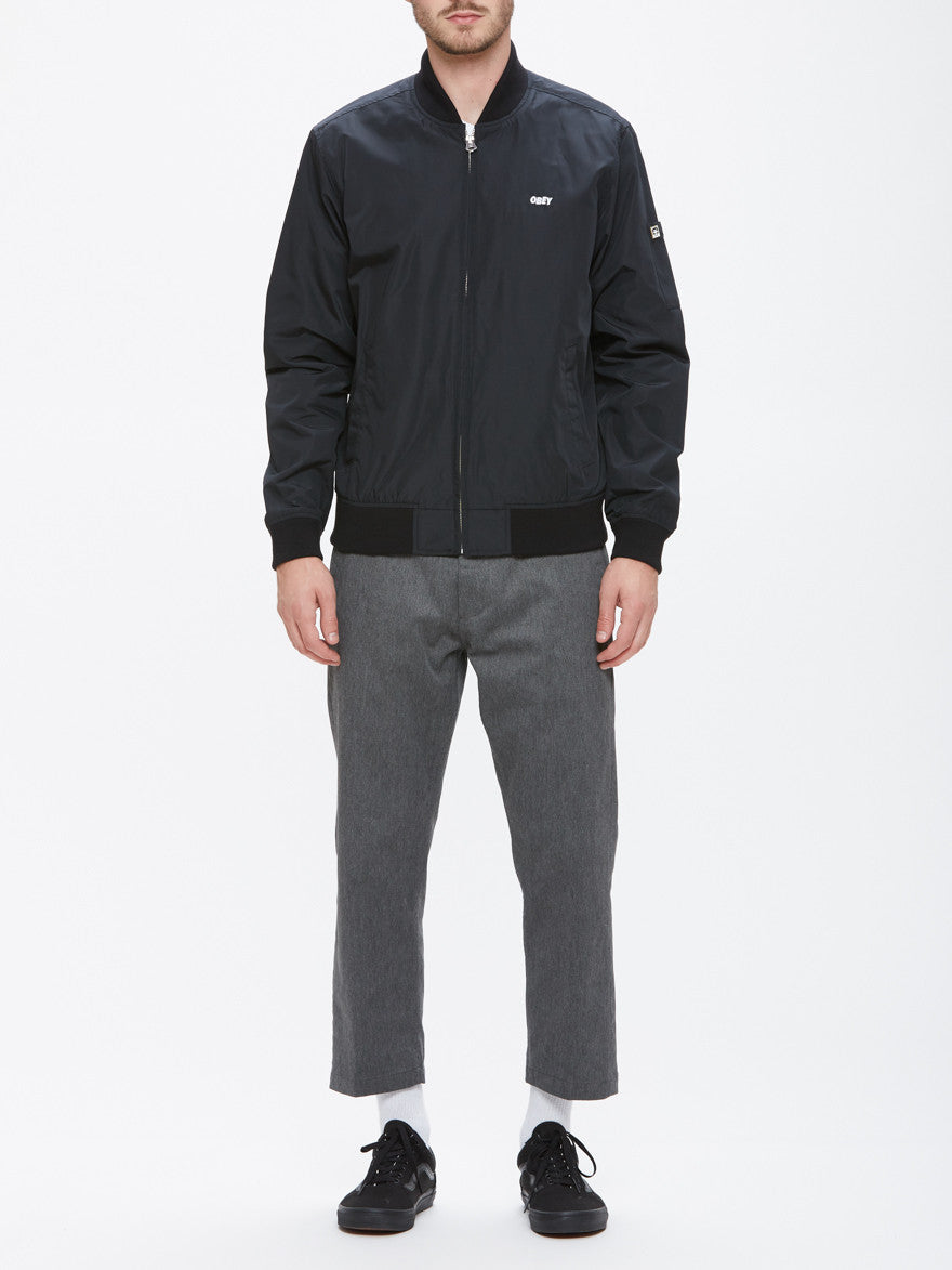 OBEY - Eightball II Bomber Men's Jacket, Black - The Giant Peach