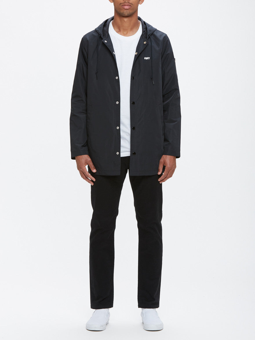 OBEY - Wellington Men's Parka, Black - The Giant Peach