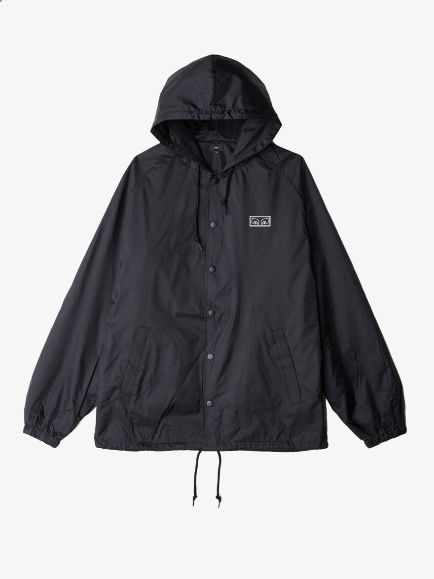 OBEY - Obey Eyes Men's Coaches Jacket, Black - The Giant Peach