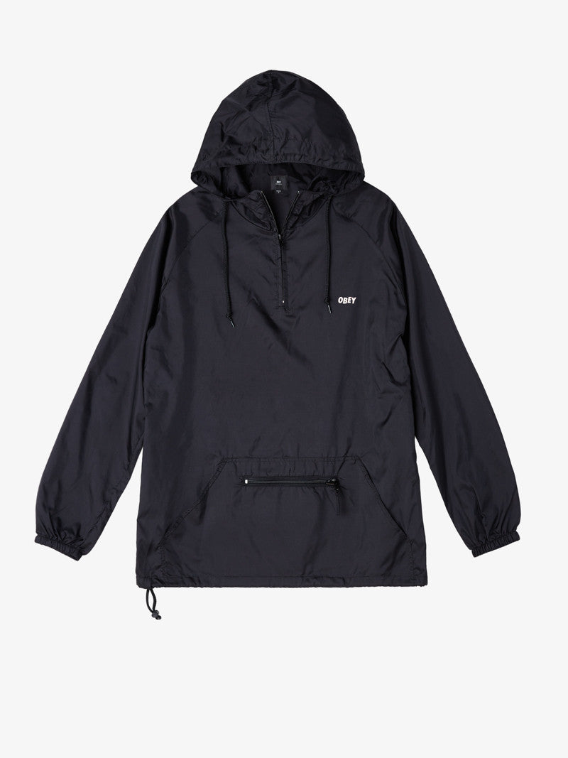 OBEY - Screamer Men's Anorak Jacket, Black - The Giant Peach