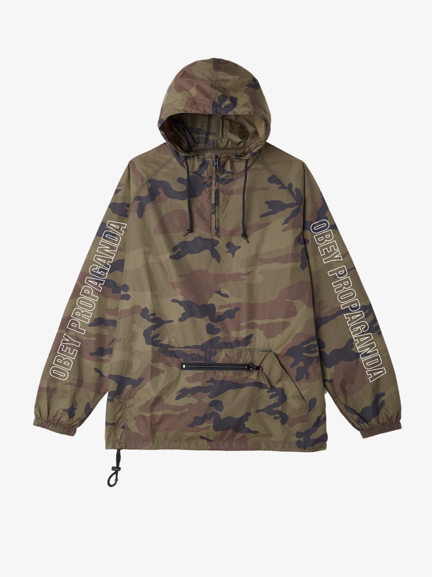 OBEY - Rough Draft Men's Anorak Jacket, Camo - The Giant Peach