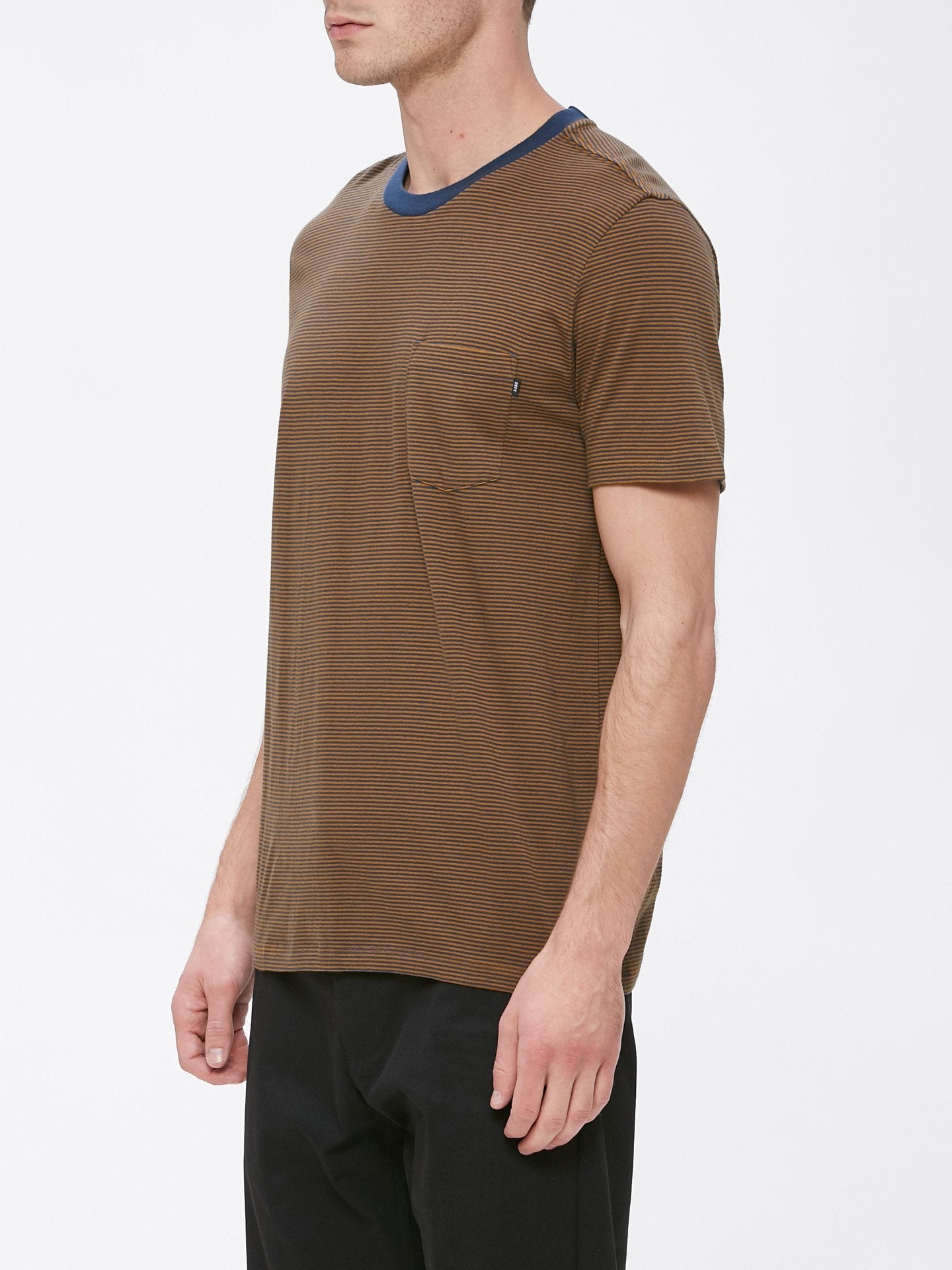 OBEY - Wisemaker Men's Pocket Tee, Royal Multi - The Giant Peach