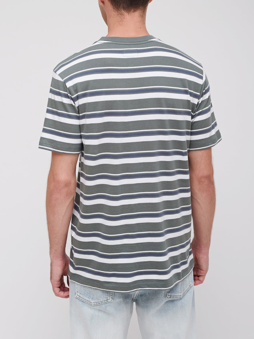 OBEY - Karma Men's Pocket Tee, Teal Multi - The Giant Peach