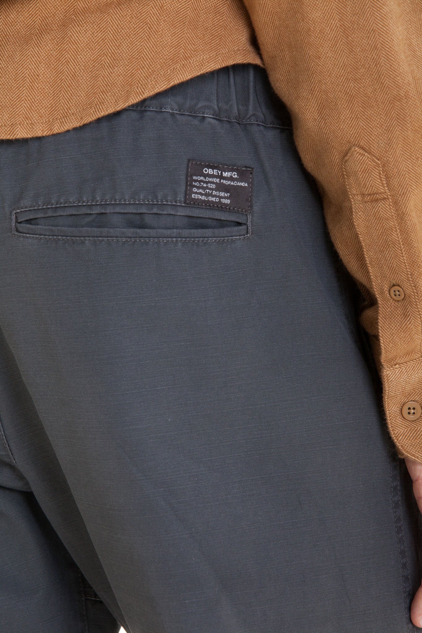 OBEY - Traveler Slub Twill Men's Pant, Asphalt - The Giant Peach