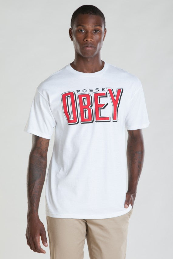 OBEY - Snake Bite Men's Tee, White - The Giant Peach