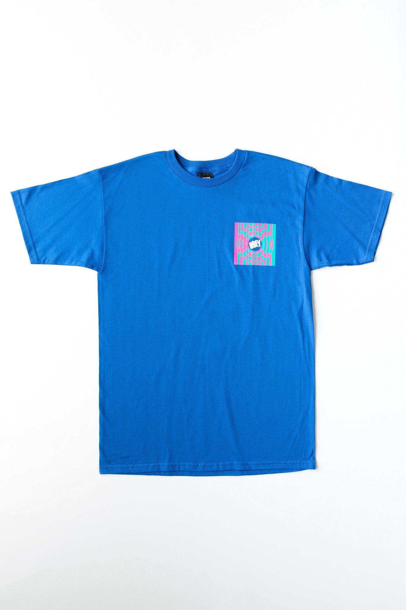 OBEY - Final Curtain Men's Shirt, Royal Blue - The Giant Peach