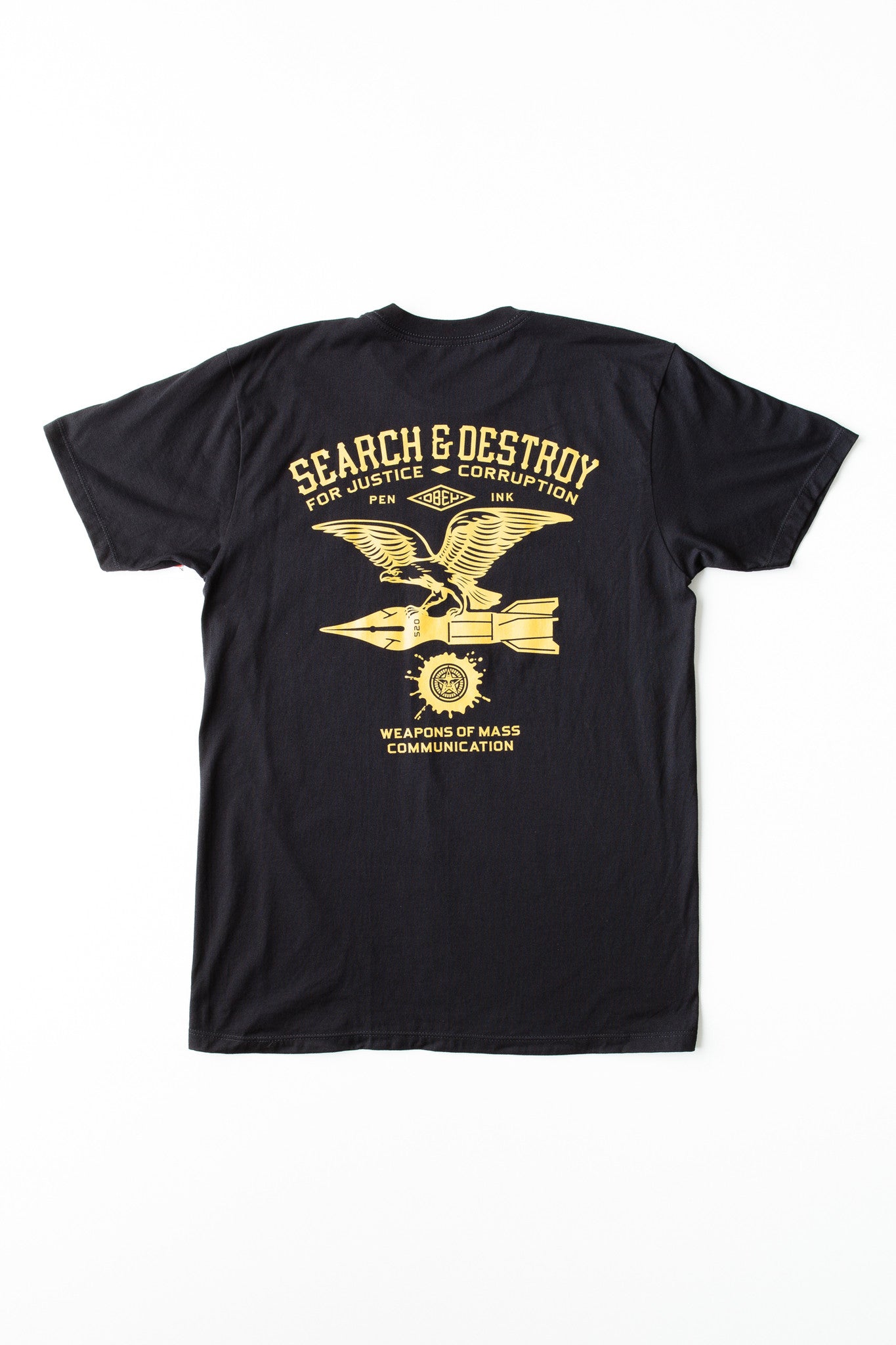 OBEY - Search & Destroy Men's Shirt, Black - The Giant Peach