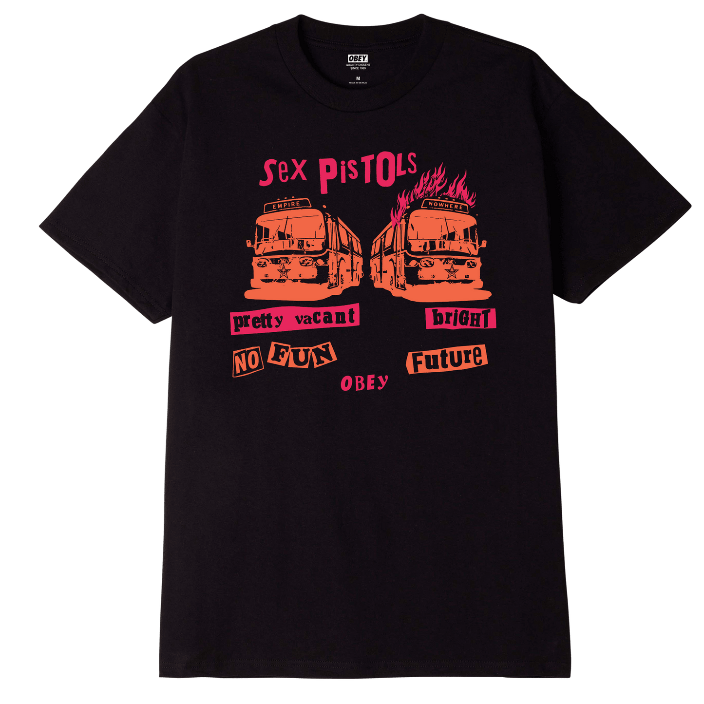 OBEY x Sex Pistols Bright Future Tee, Black