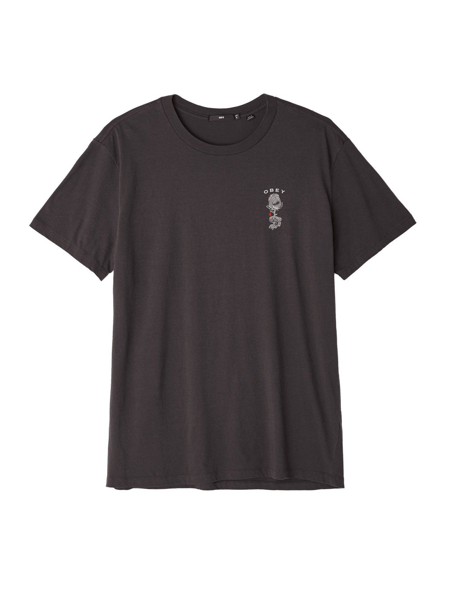 OBEY - Rose Shackle Men's Superior Tee, Off Black