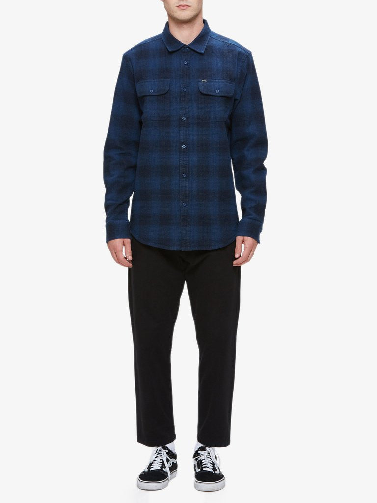 OBEY - Easton Men's Woven Shirt, Navy Multi - The Giant Peach