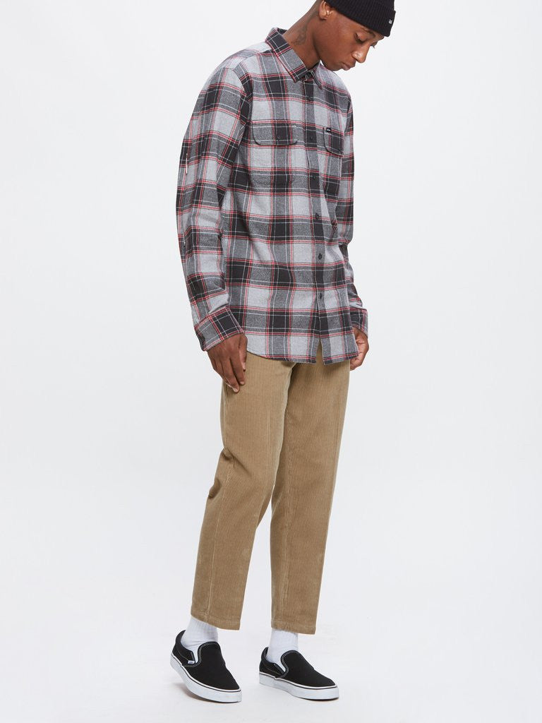 OBEY - Wilcox Men's Woven Shirt, Charcoal Multi - The Giant Peach