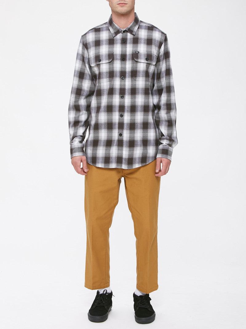 OBEY - Kemper Men's Woven Shirt, Black Multi - The Giant Peach