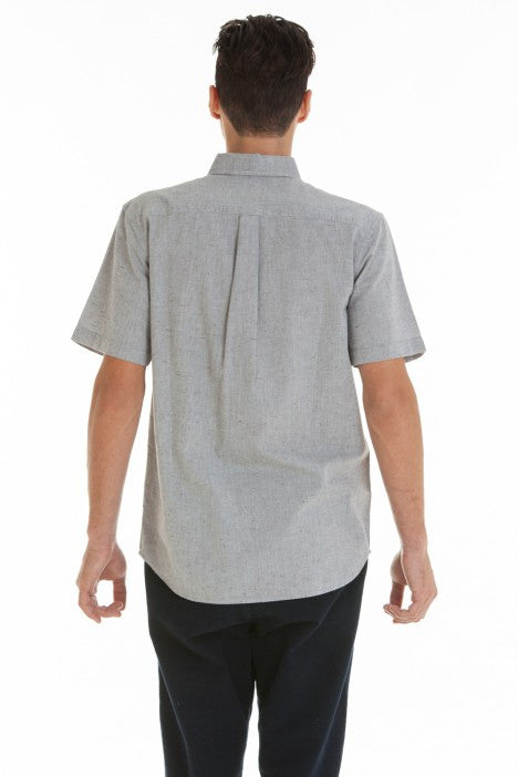 OBEY - Benson Woven S/S Men's Shirt, Grey - The Giant Peach