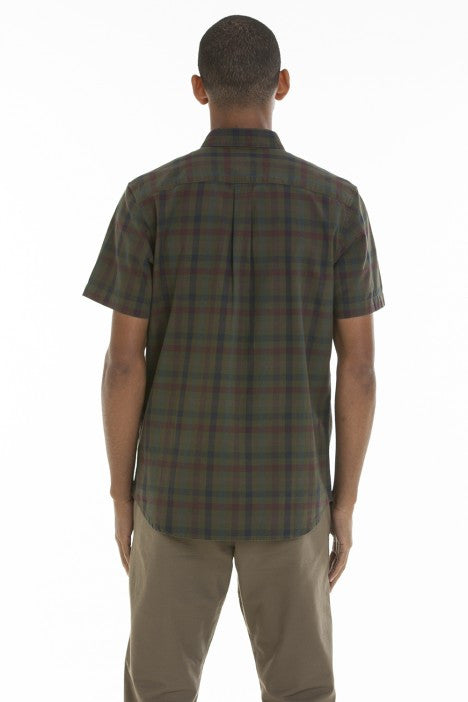 OBEY - Jensen Men's Woven Button Up Shirt, Army Multi - The Giant Peach