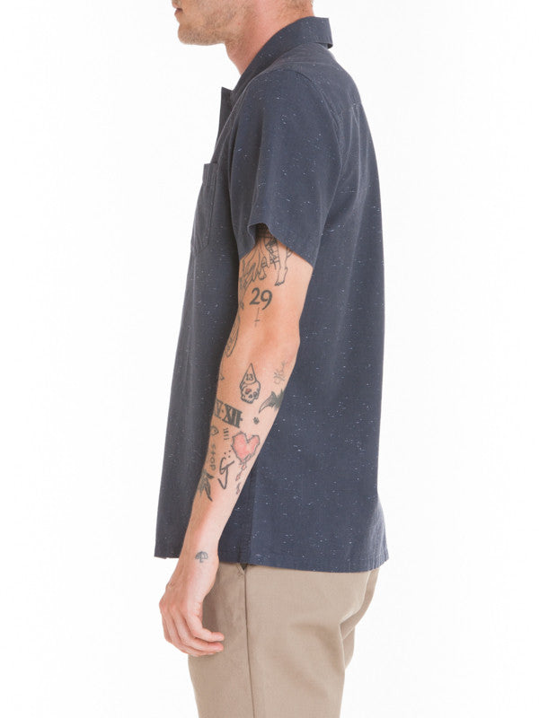 OBEY - Brighton Woven S/S Men's Shirt, Charcoal - The Giant Peach