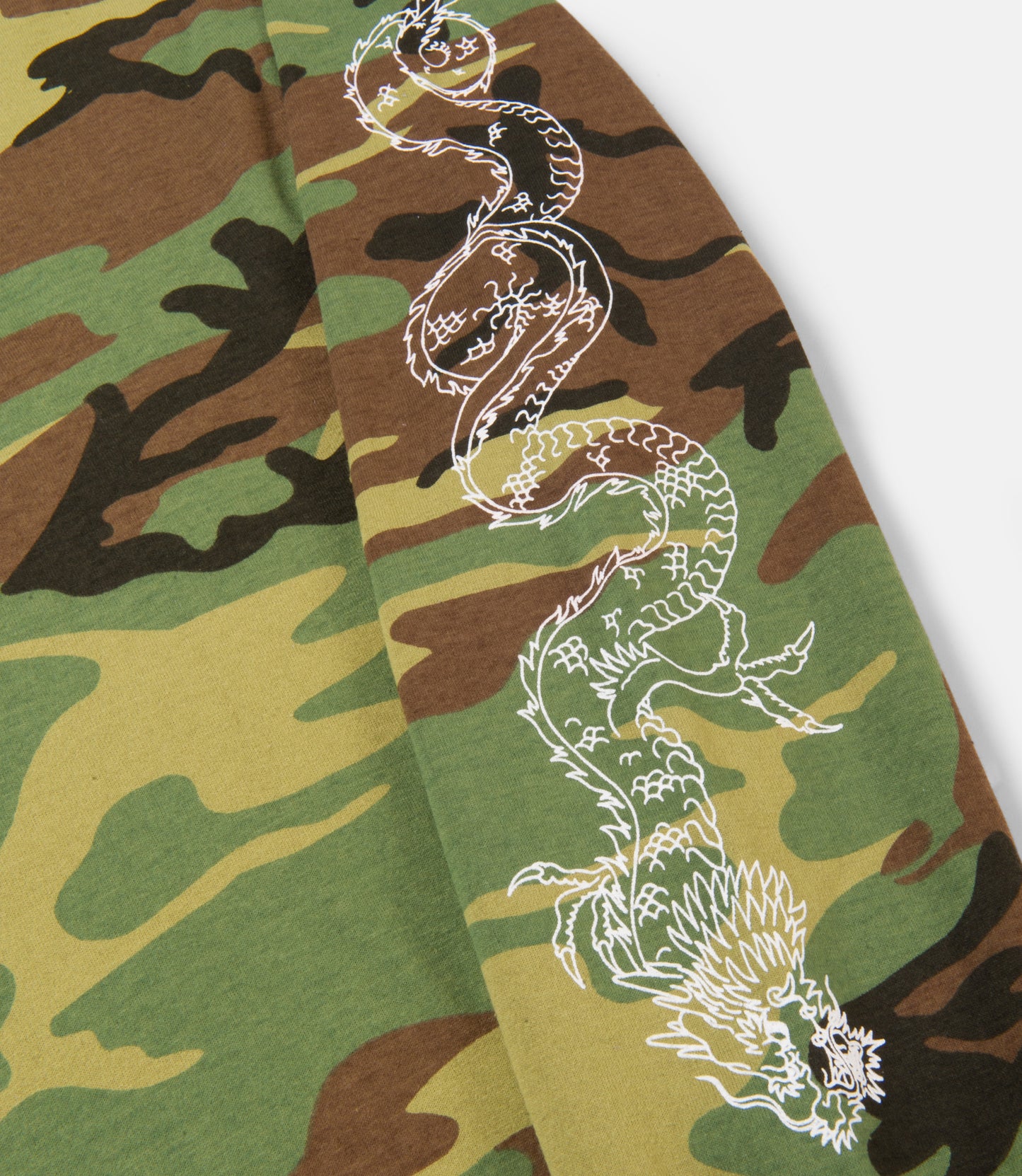 10Deep - Dragon Kanji Men's Shirt, Woodland Camo - The Giant Peach