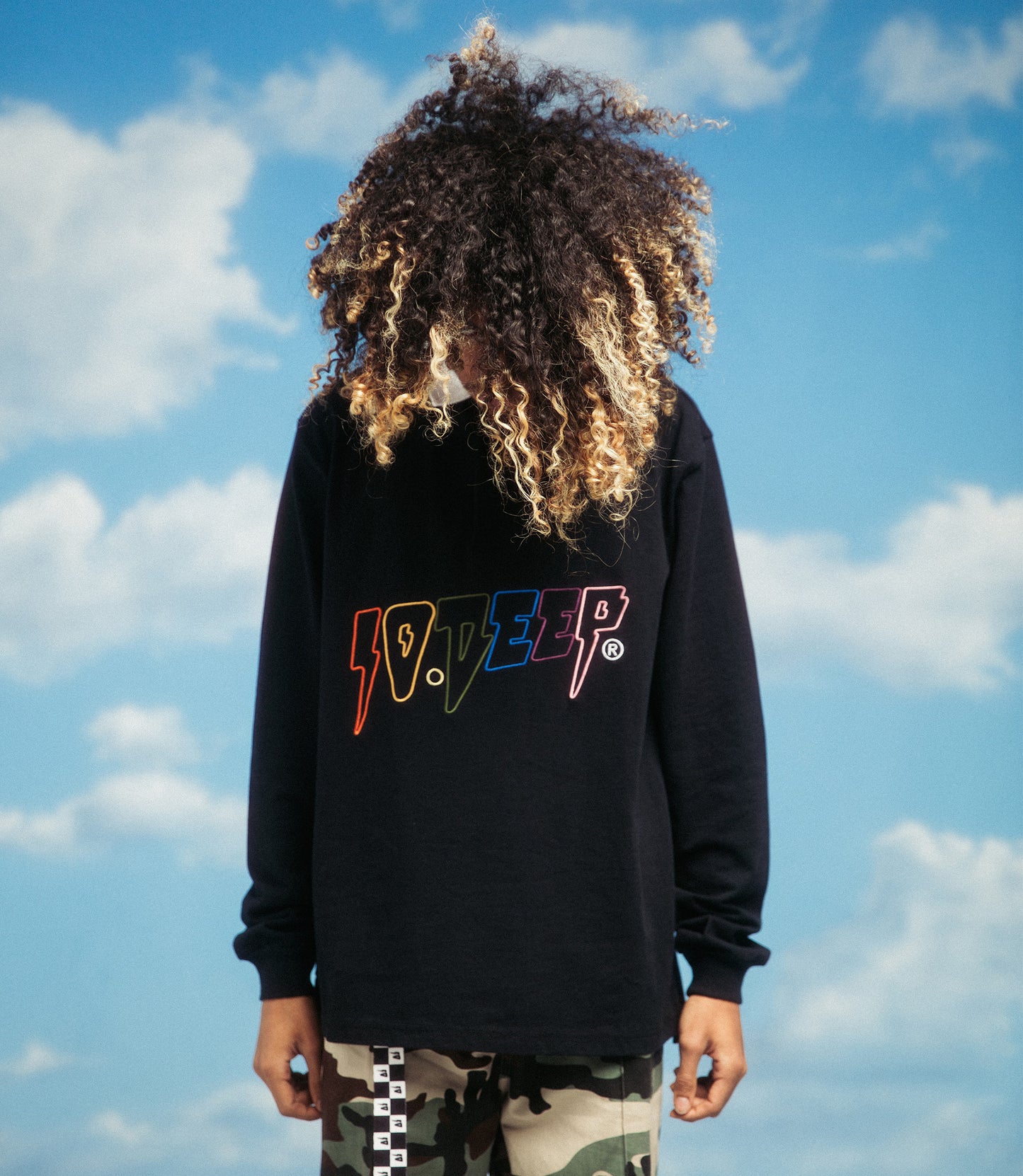 10Deep - Well Lit Men's Rugby, Black - The Giant Peach