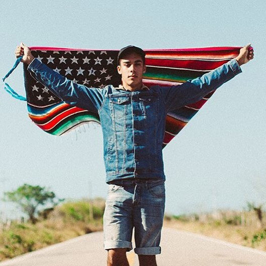 Akomplice x Nacho Becerra - Mi Bandera Wall Flag, Multi - The Giant Peach