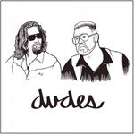 SuperFishal - Dudes Men's Shirt, White with Brown - The Giant Peach