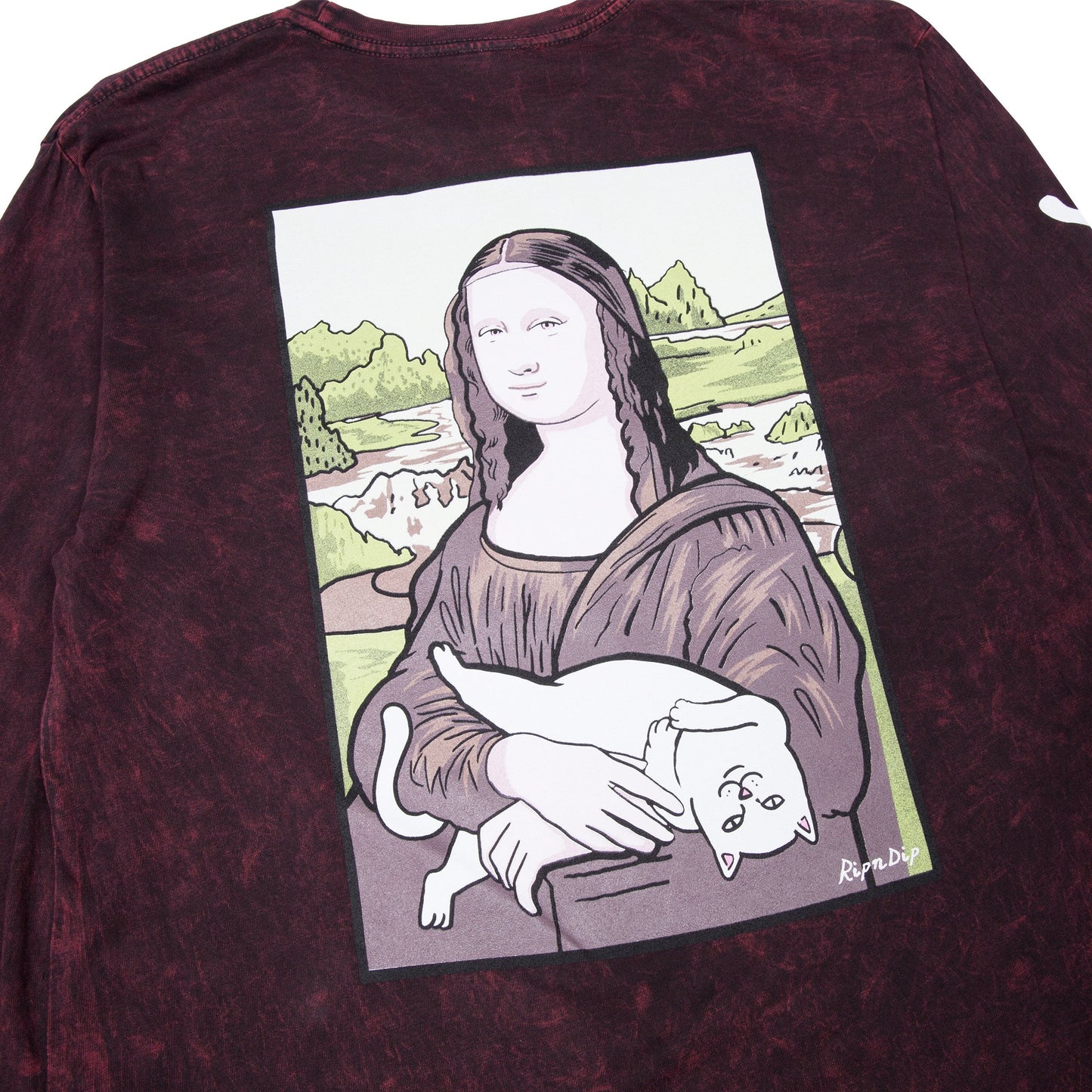 RIPNDIP - Nerma Lisa Men's L/S Tee, Bleach Mineral Wash - The Giant Peach