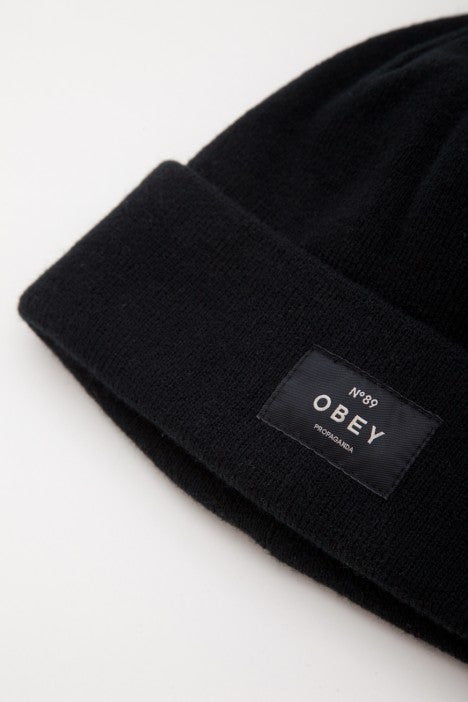 OBEY - Vernon Beanie, Black - The Giant Peach