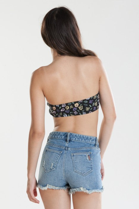 OBEY - Mia Women's Bandeau Top, Black - The Giant Peach