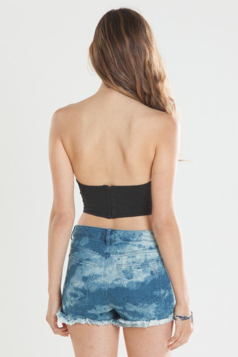 OBEY - Rockaway Train Women's Bustier Top, Black - The Giant Peach