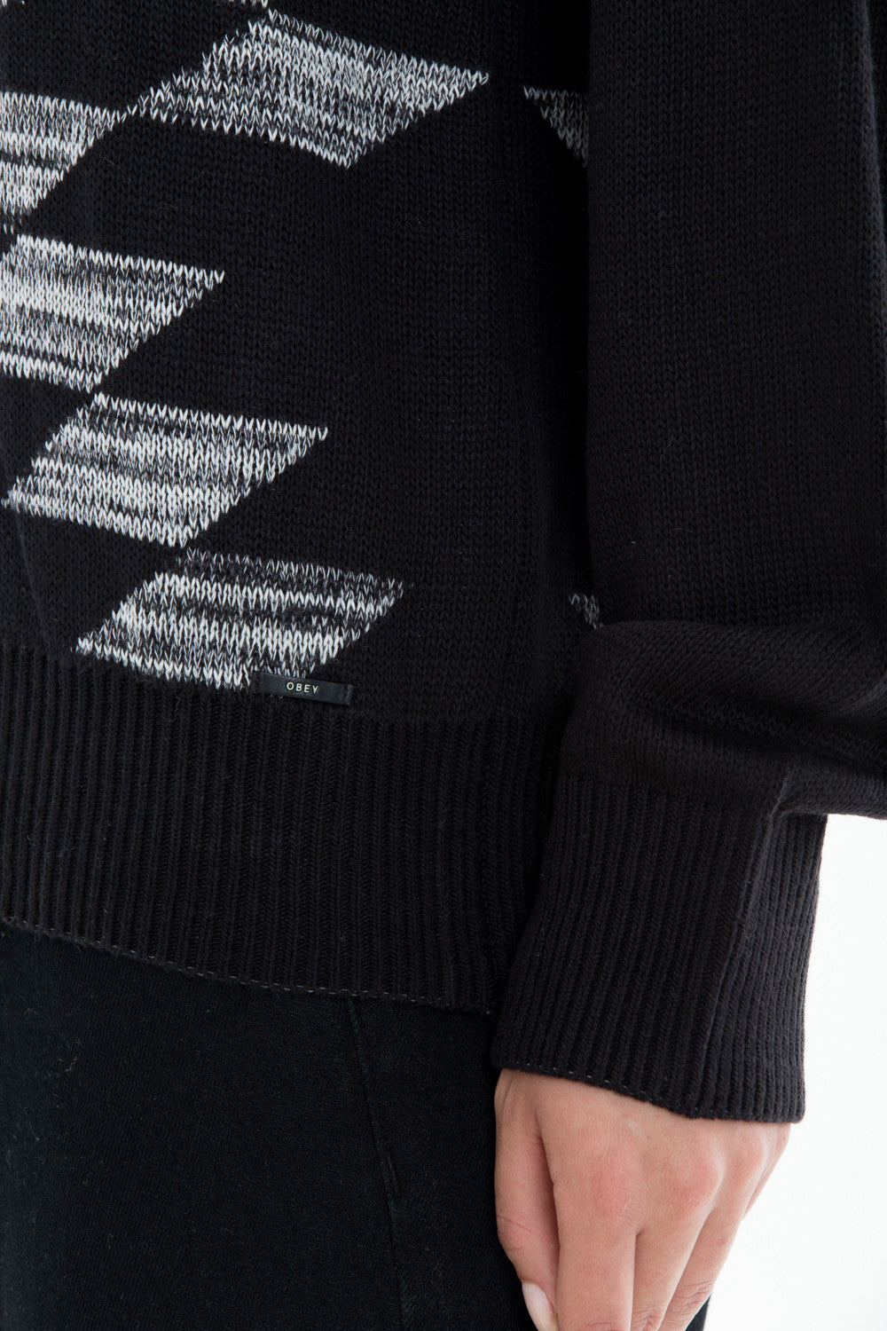 OBEY - Mars Women's Pullover, Black - The Giant Peach