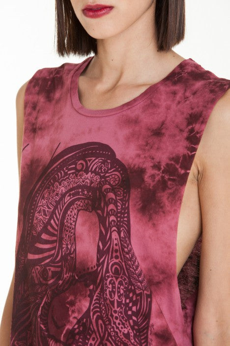 OBEY - Obey Remember Yourself Women's Tee, Burgundy Tie Dye - The Giant Peach