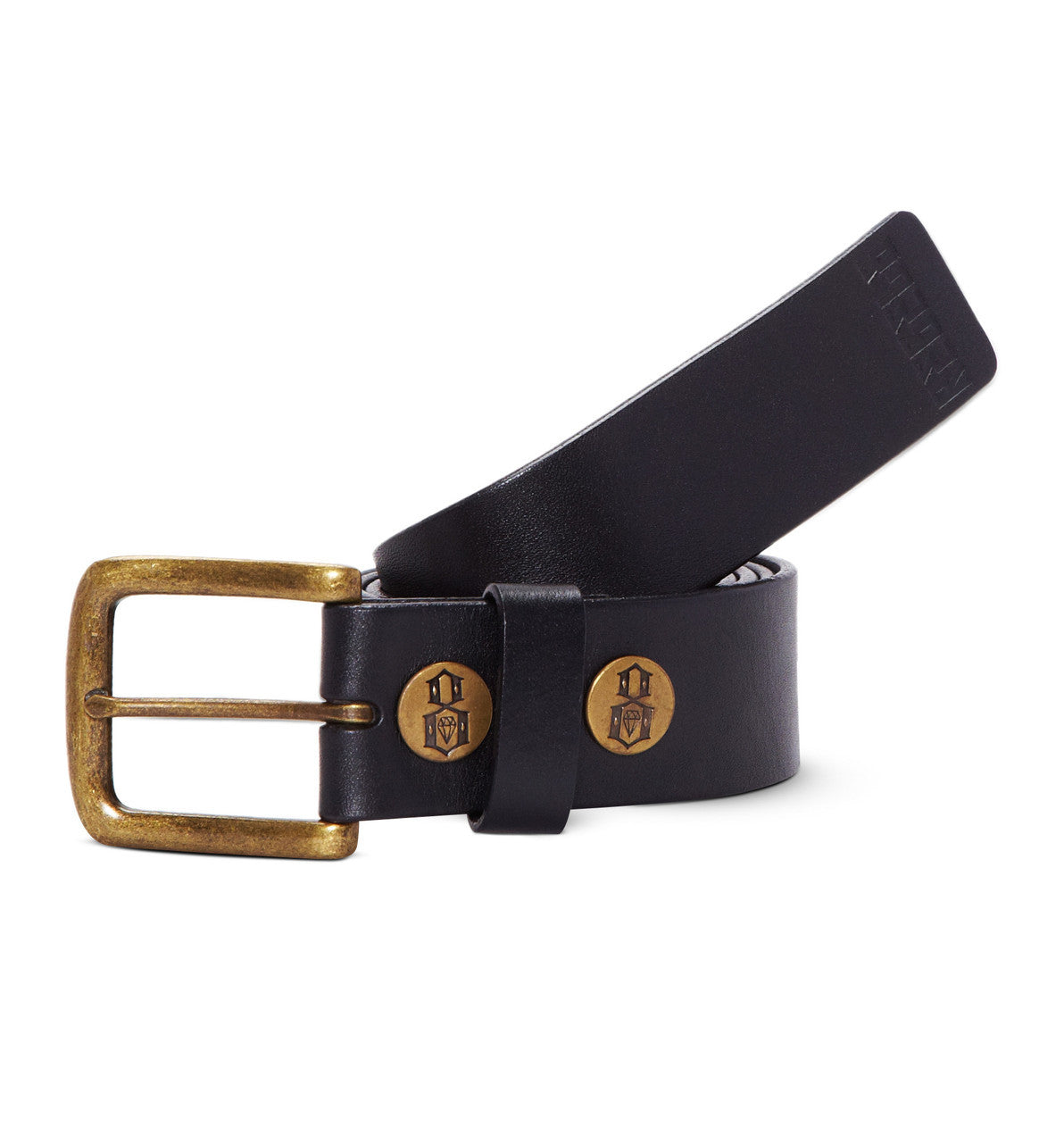 REBEL8 - Classic Leather Belt, Black - The Giant Peach