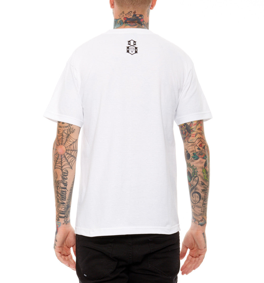 REBEL8 - White Flag Men's Tee, White - The Giant Peach