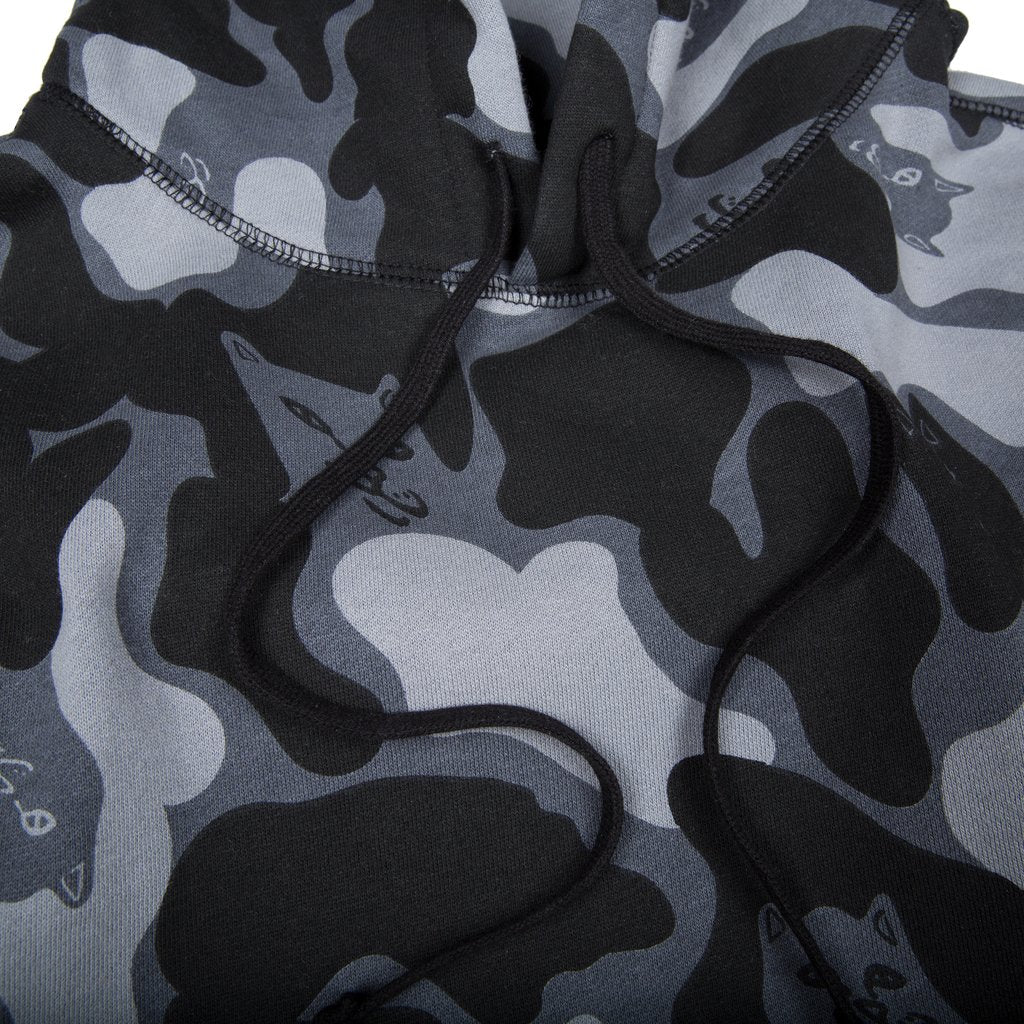 RIPNDIP - Nerm Camo Men's Hoodie, Blackout Camo