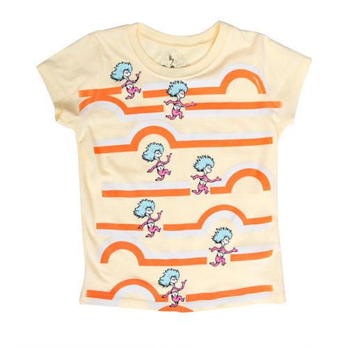 Dr. Seuss - Thing 1 Thing 2 Toddler & Kid's Tee, Light Yellow - The Giant Peach