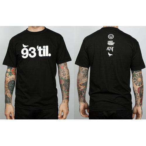 Adapt/Souls of Mischief 93 'til Infinity Men's Tee Black w/White Print - The Giant Peach